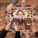Gleaning Goose Sisters Rompecabezas de 1000 piezas