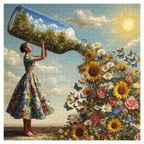 Puzzle con vaso primaverile da 1000 pezzi