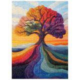 Vibrant Yarn Tree Jigsaw Puzzle 1000 Pieces