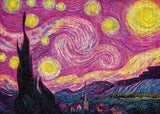 Pink Starry Night Jigsaw Puzzle 1000 Piezas