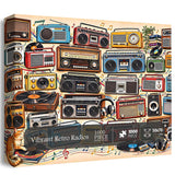Vibrant Retro Radios Jigsaw Puzzle 1000 Piece