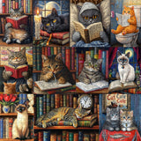 Cat's Library Jigsaw Puzzles 1000 Pieces