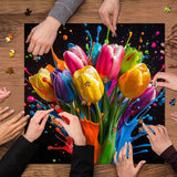 Vibrante Tulips Rompecabezas 1000 piezas