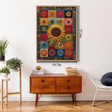 Girasoli patchwork puzzle puzzle 1000