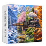 Seasons Train Jigsaw Puzzle 1000 Piece