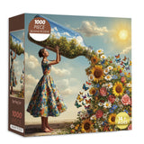 Puzzle con vaso primaverile da 1000 pezzi