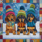 Winterdachshunds Puzzles 1000 Stücke