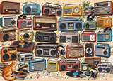 Vibrant Retro Radios Jigsaw Puzzle 1000 Piece