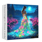 Moonlight Rose Lady Jigsaw Puzzle 1000 Pieces