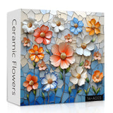 Ceramic Flowers Jigsaw Puzzle 1000 Pieces