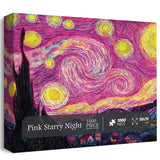 Pink Starry Night Jigsaw Puzzle 1000 Piezas
