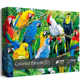 Colorful Parrots Jigsaw Puzzle 1000 Pieces