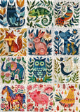 Rompecabezas artístico de criaturas pintadas, 1000 piezas