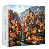 Rompecabezas de 1000 piezas de Autumn Mountain Hamlet