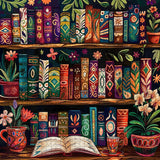 Fantasy Color Bookshelf Jigsaw Puzzles 1000 Pieces