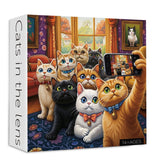 Cats in the lens Jigsaw Puzzle 1000 Pieces