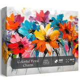 Colorful Floral Charm Jigsaw Puzzle 1000 Pieces