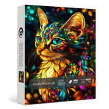 Mystic Floral Cat Jigsaw Puzzles 1000 Piece