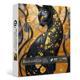 Black Gold Cat Jigsaw Puzzle 1000 Pieces