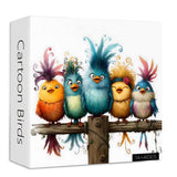 Puzzle con uccelli dei cartoni animati, 1000 pezzi