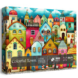 Puzzle Ville colorée 1000 pièces