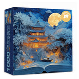 Rompecabezas de ensueño iluminado por la luna, 1000 piezas