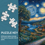 Starry Night Town Jigsaw Puzzle 1000 Pieces