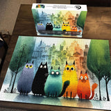 Chromatic Cats Jigsaw Puzzle 1000 Pieces