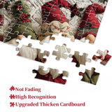 Fabric Christmas Gnome Jigsaw Puzzles 1000 Pieces