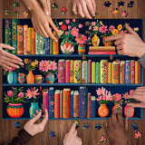 Blooming Bookshelf Jigsaw Puzzles 1000 Pieces