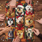 Christmas Dogs Jigsaw Puzzle 1000 Piece