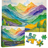 Colorful Ridges Jigsaw Puzzles 1000 Piece