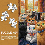 Puzzle Chats dans l'objectif 1000 pièces