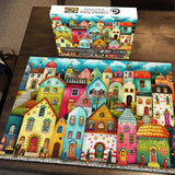 Puzzle Ville colorée 1000 pièces