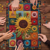 Girasoli patchwork puzzle puzzle 1000