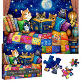 Diligent Cats Jigsaw Puzzle 1000 Pieces