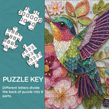 Puzzle con gemma colibrì, 1000 pezzi