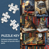 Cat's Library Jigsaw Puzzles 1000 Pieces