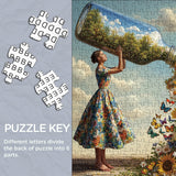 Puzzle con vaso primaverile da 1000 pezzi