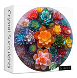 Crystal Succulents Jigsaw Puzzle 1000 Pieces