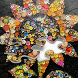Button Sunflower Jigsaw Puzzles 1000 Pieces