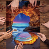 Puzzle Caverne Lumineuse 1000 Pièces