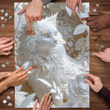 3D Ivory Cat Jigsaw Puzzle 1000 Pieces