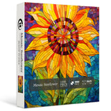 Mosaic Sunflower Jigsaw Puzzle 1000 Pieces