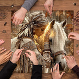 Herbstliches Pferdegalopp-Puzzle 1000 Teile (Kopie)