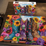 Sunlit Garden Cowboys Jigsaw Puzzle 1000 Pieces