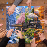Seasons Train Jigsaw Puzzle 1000 Piece