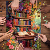 Puzzle da scaffale con fiori, 1000 pezzi