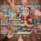 Santa’s Bloomed Blessing Jigsaw Puzzles 1000 Pieces