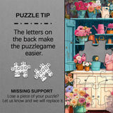 Puzzle ritmico con armadietto floreale, 1000 pezzi